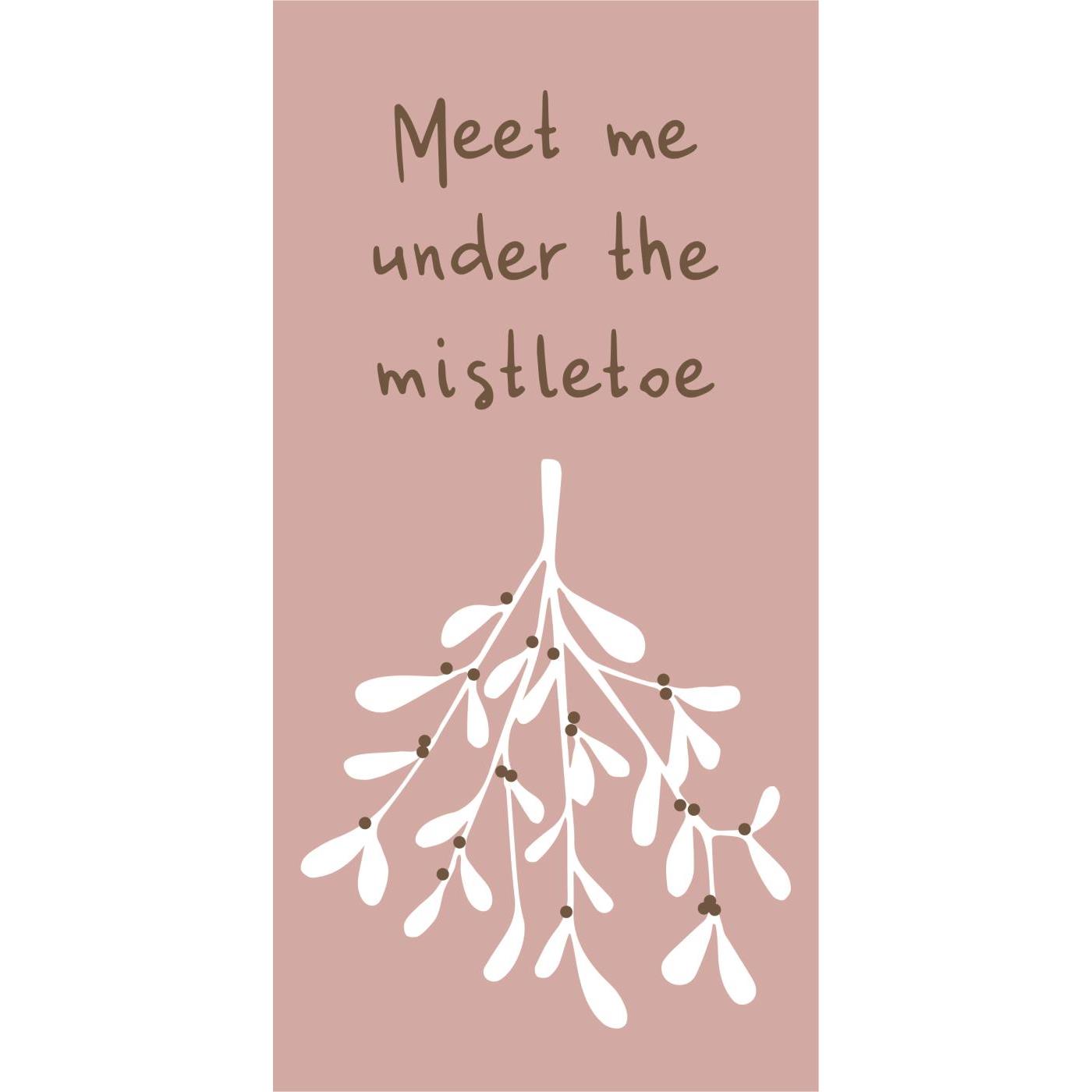 Serviette Meet me under the mistletoe